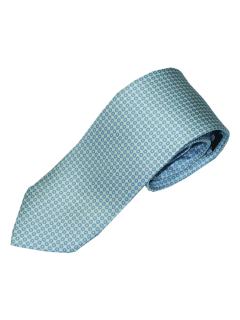 Light Blue Silk Tie with Dotted Pattern