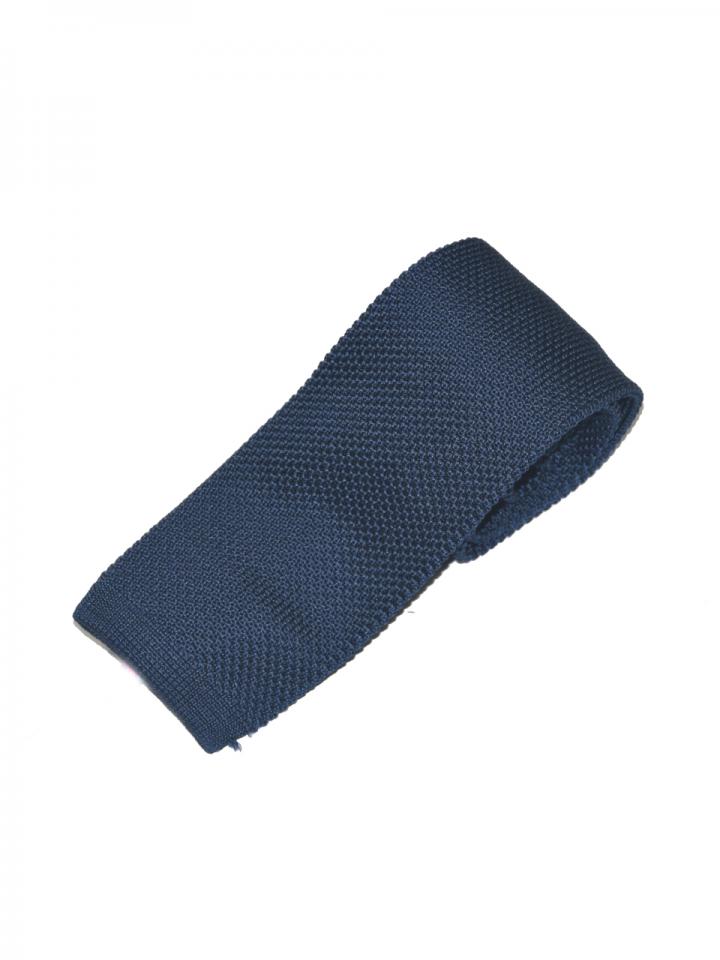 Dark Blue Knitted Tie