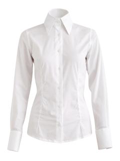 White Stretch-Cotton Shirt