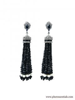 Diamonds Tassel Earrings