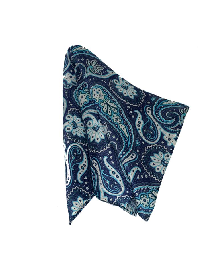 Oxford Blue Floral Paisley Pattern