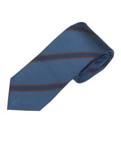 Dark Blue Silk Regimental Tie