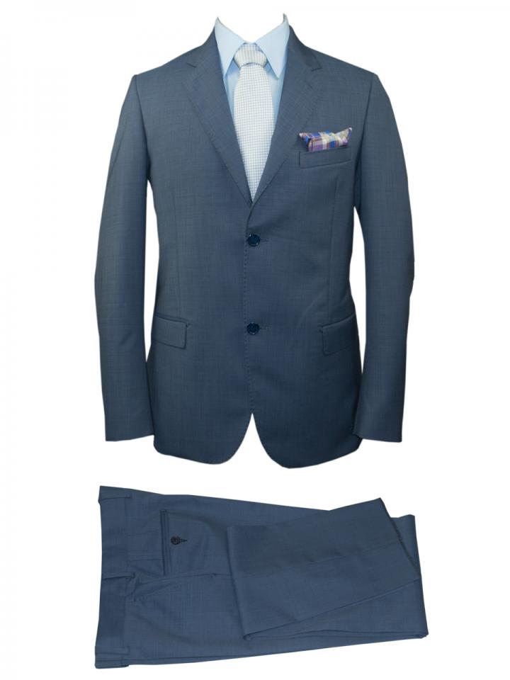 Teale blue lightweight summer suit