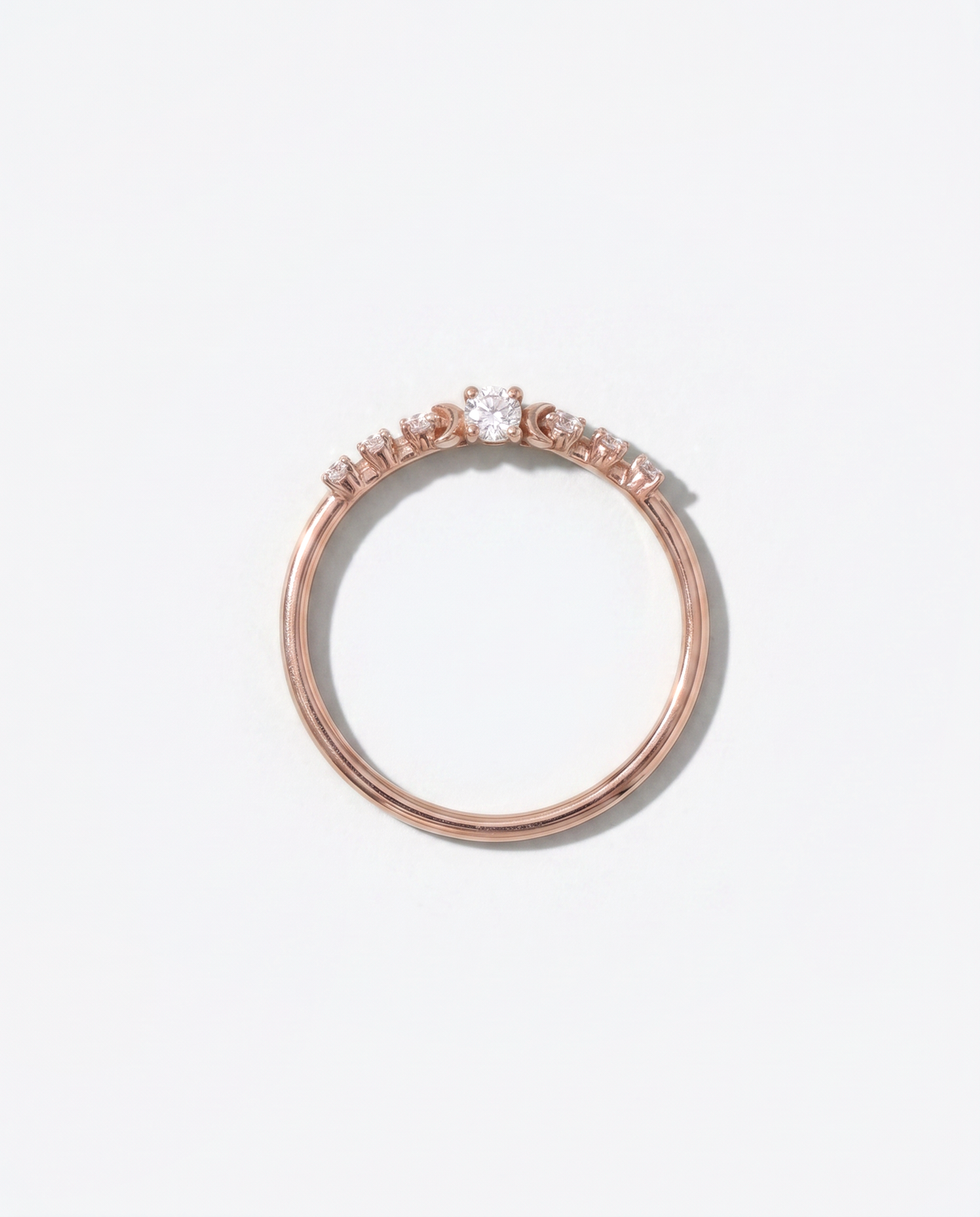 Seven Brilliants ring, overhead view